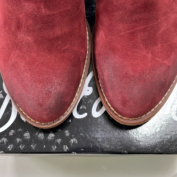 Sam Edelman Spiced Red Suede Bootie - Picture 9 of 9